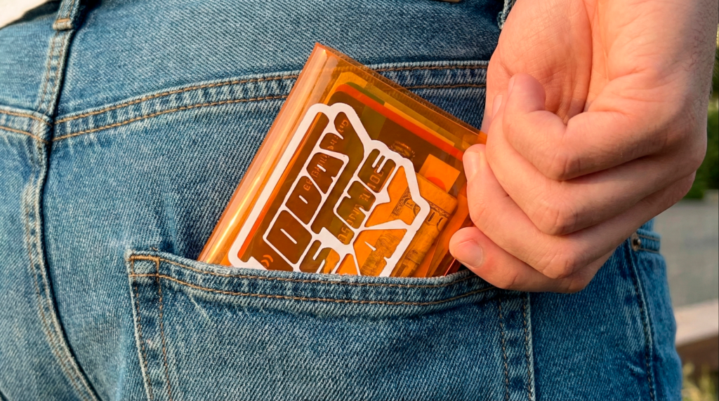 clear wallet bolsillo
